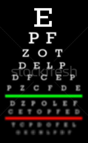 Eyesight concept - Good eyesight Stock photo © michaklootwijk