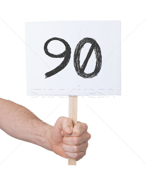 Sign with a number, 90 Stock photo © michaklootwijk