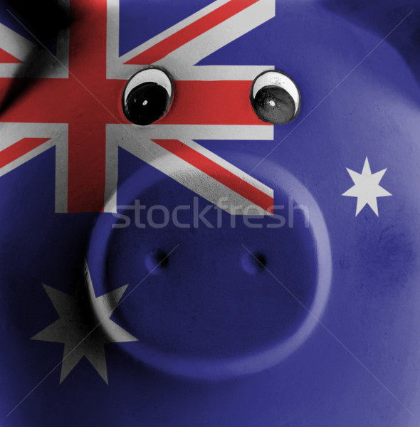 Ceramic piggy bank with painting of national flag  Stock photo © michaklootwijk