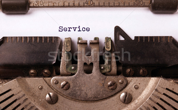 Vintage inscription made by old typewriter Stock photo © michaklootwijk