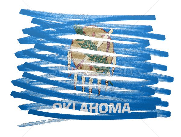 Bandiera illustrazione Oklahoma pen business vernice Foto d'archivio © michaklootwijk