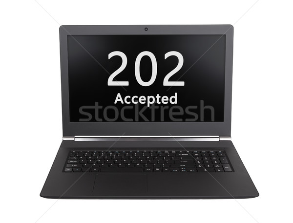 Http Status Code Laptop Bildschirm Internet Stock foto © michaklootwijk
