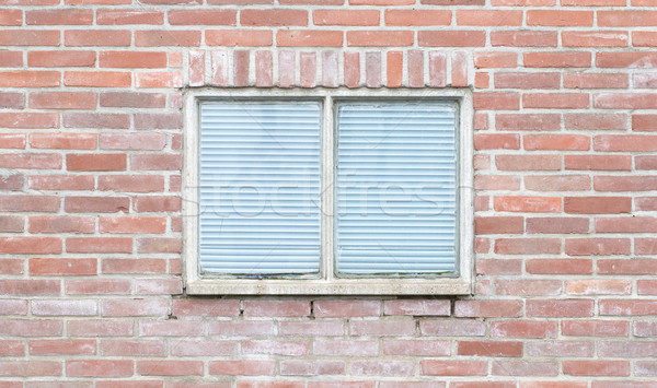 Stock photo: Old vintage brick wall with window