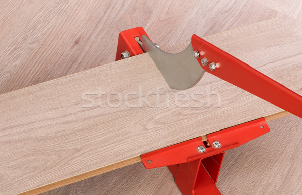 Red tool for cutting laminate Stock photo © michaklootwijk