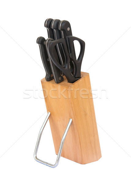 Stock photo: Uses set of knives