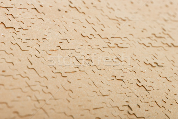 Old puzzle - Pieces connected - Orange Stock photo © michaklootwijk