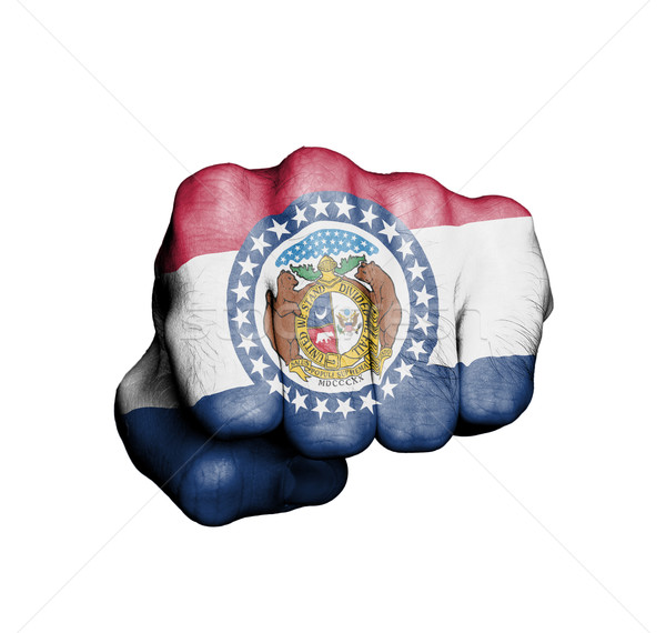United states, fist with the flag of a state Stock photo © michaklootwijk