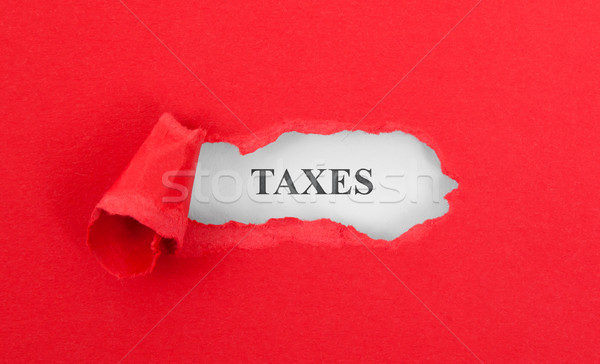 Text appearing behind torn red envelop Stock photo © michaklootwijk