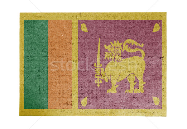 Büyük 1000 parçalar Sri Lanka bayrak Stok fotoğraf © michaklootwijk