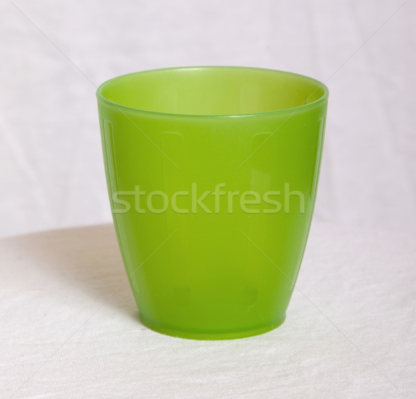 Empty plastic cup isolated Stock photo © michaklootwijk