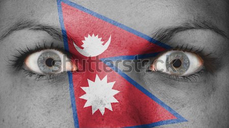 Ağlayan kadın ağrı keder bayrak Nepal Stok fotoğraf © michaklootwijk