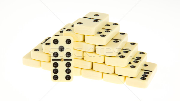 Stacks of dominoes Stock photo © michaklootwijk