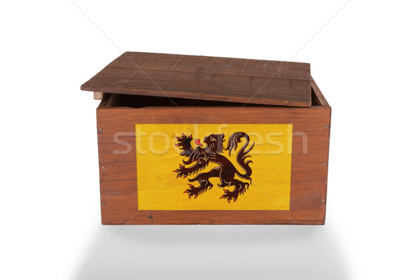 Wooden crate isolated on a white background Stock photo © michaklootwijk