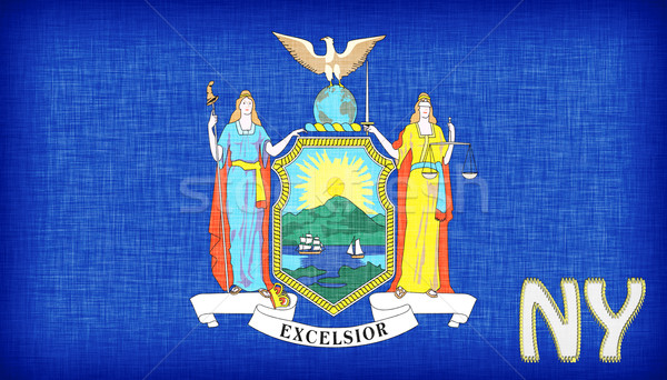 Banderą Nowy Jork skrót tekstury słońce Zdjęcia stock © michaklootwijk