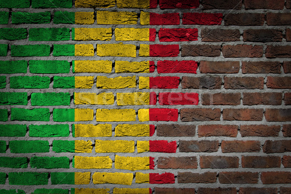 Brick wall texture with flag Stock photo © michaklootwijk