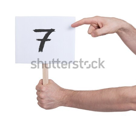 Sign with a number, 1 Stock photo © michaklootwijk