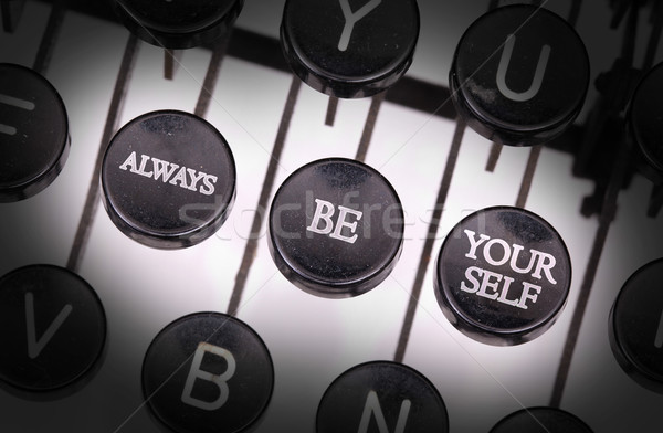 Typewriter with special buttons Stock photo © michaklootwijk