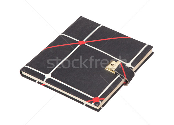 Stock photo: Very old diary with lock