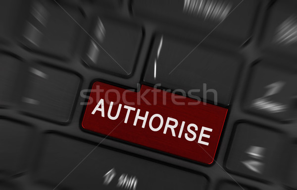 Laptop button - Authorise Stock photo © michaklootwijk