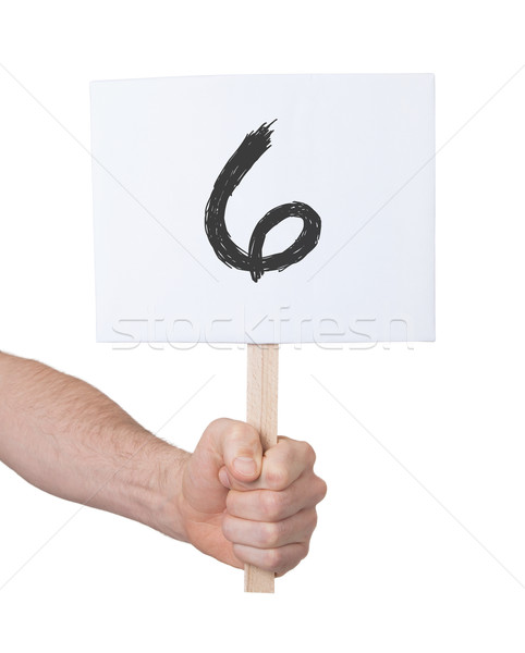 Sign with a number, 6 Stock photo © michaklootwijk