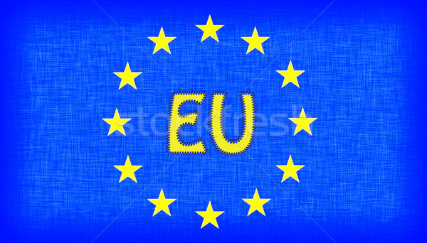 Flag of the EU with letters Stock photo © michaklootwijk