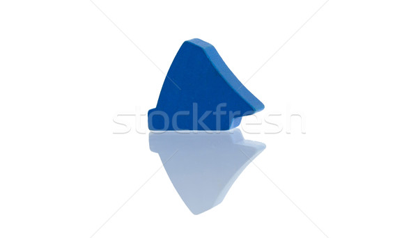 Blue unique pawn isolated Stock photo © michaklootwijk