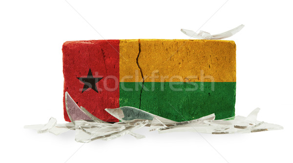 Brick with broken glass, violence concept Stock photo © michaklootwijk