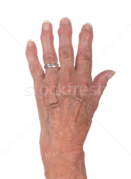 Hand of an old woman Stock photo © michaklootwijk