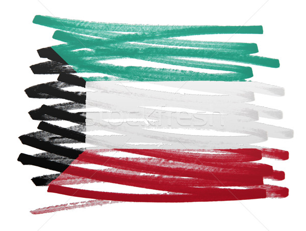 Flagge Illustration Kuwait Stift Business malen Stock foto © michaklootwijk
