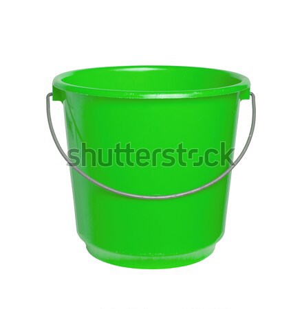 Single green bucket isolated Stock photo © michaklootwijk