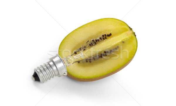 Kiwi lightbulb, concept of green energy Stock photo © michaklootwijk