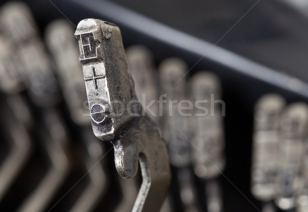 Hammer alten Handbuch Schreibmaschine schriftlich Tastatur Stock foto © michaklootwijk