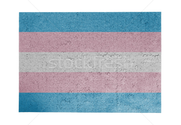 Nagy kirakós játék 1000 darabok büszkeség zászló Stock fotó © michaklootwijk