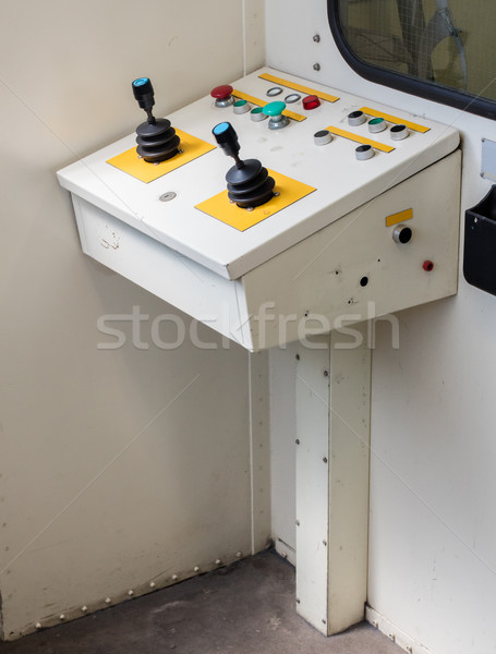 Eski kontrol paneli köprü iş Stok fotoğraf © michaklootwijk