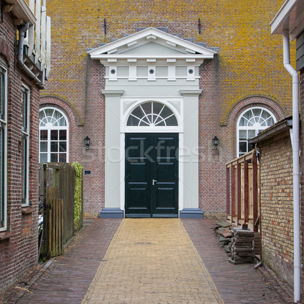 入り口 古い 教会 田園風景 建物 壁 ストックフォト © michaklootwijk