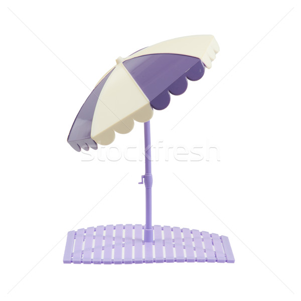 Faible parasol isolé blanche fond jouet [[stock_photo]] © michaklootwijk