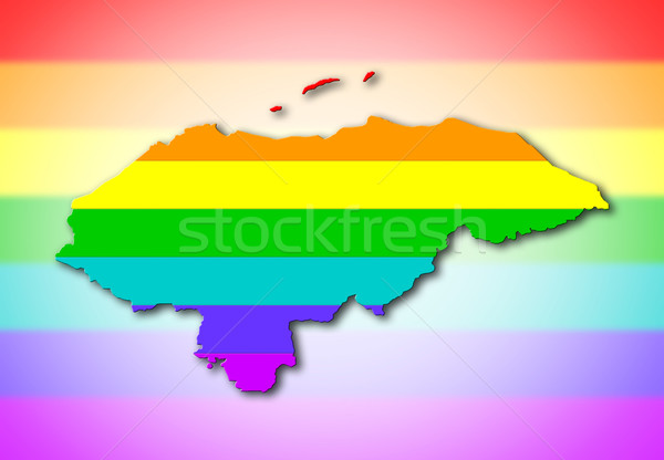 Honduras - Rainbow flag pattern Stock photo © michaklootwijk