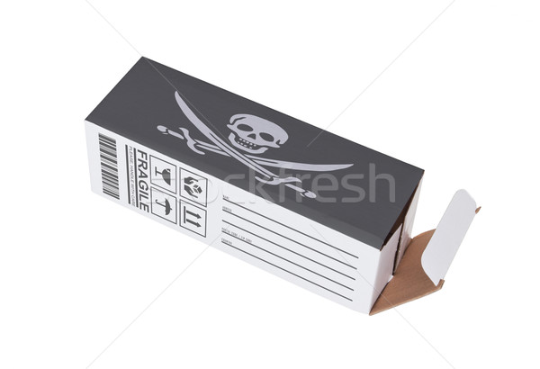Exportar ilegal produto papel caixa Foto stock © michaklootwijk