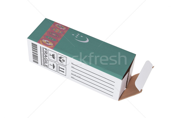 Exportar producto Turkmenistán papel cuadro Foto stock © michaklootwijk