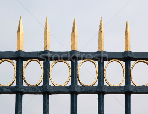 Obraz żeliwo ogrodzenia parku tle metal Zdjęcia stock © michaklootwijk