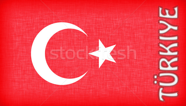 Bandera Turquía cartas luna fondo estrellas Foto stock © michaklootwijk