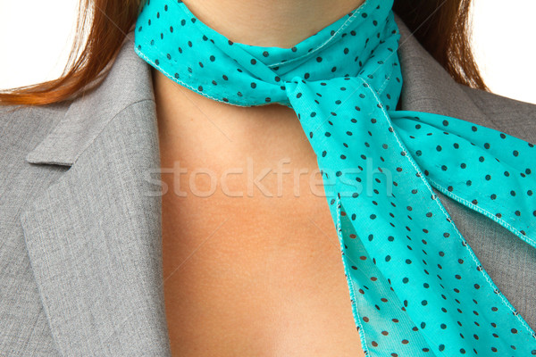 Imagine de stoc: Caucazian · femeie · de · afaceri · eşarfă · muncă · model