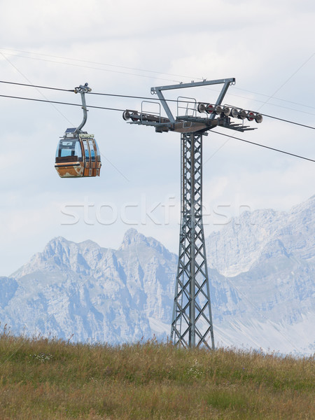 Stock fotó: Sí · lift · kábel · fülke · autó · Svájc