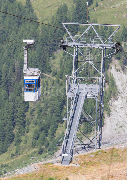 Esquí ascensor cable cabina coche Suiza Foto stock © michaklootwijk