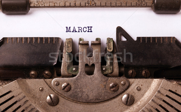 Old typewriter - March Stock photo © michaklootwijk