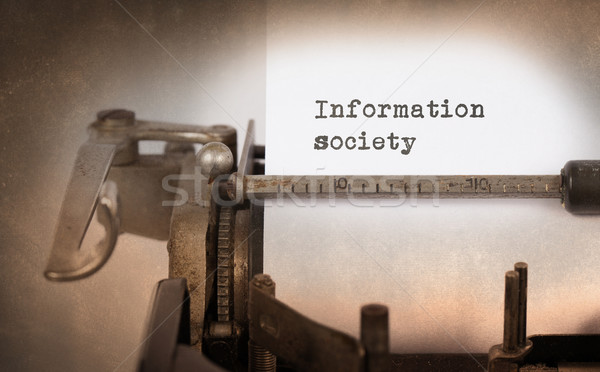 Stock photo: Vintage typewriter