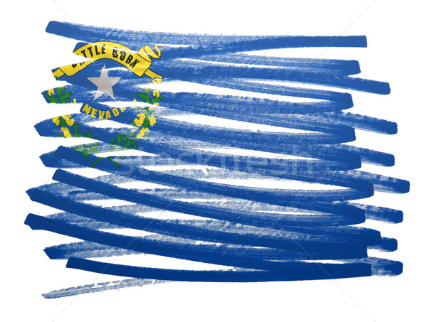 Flagge Illustration Nevada Stift Business malen Stock foto © michaklootwijk