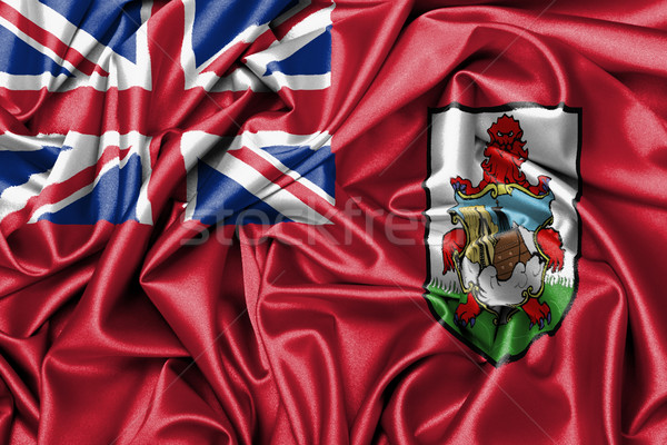 Satin flag - flag of Bermuda Stock photo © michaklootwijk