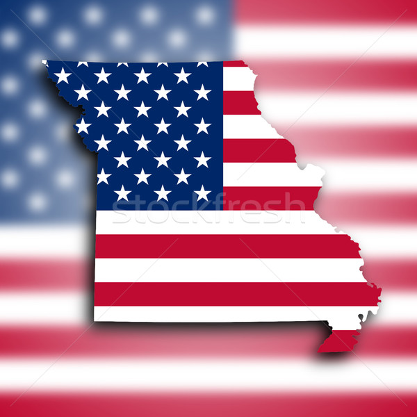 Map of Missouri Stock photo © michaklootwijk