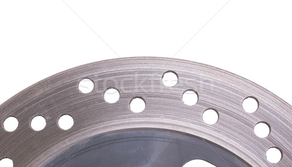 Stock photo: Single disc brake rotor of a motorcycle